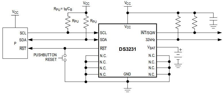 rtc ic ds3231 wire library